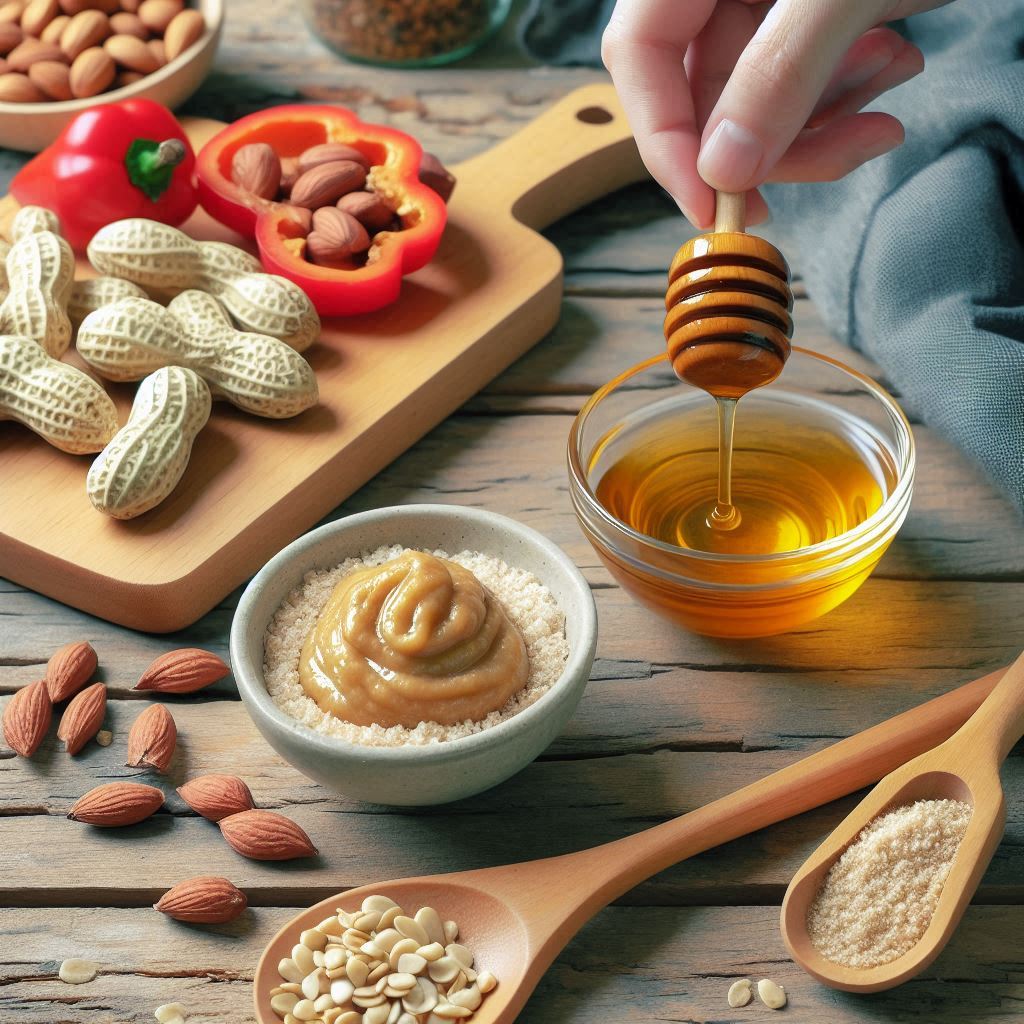 معجون بادام زمینی مخصوص آقو